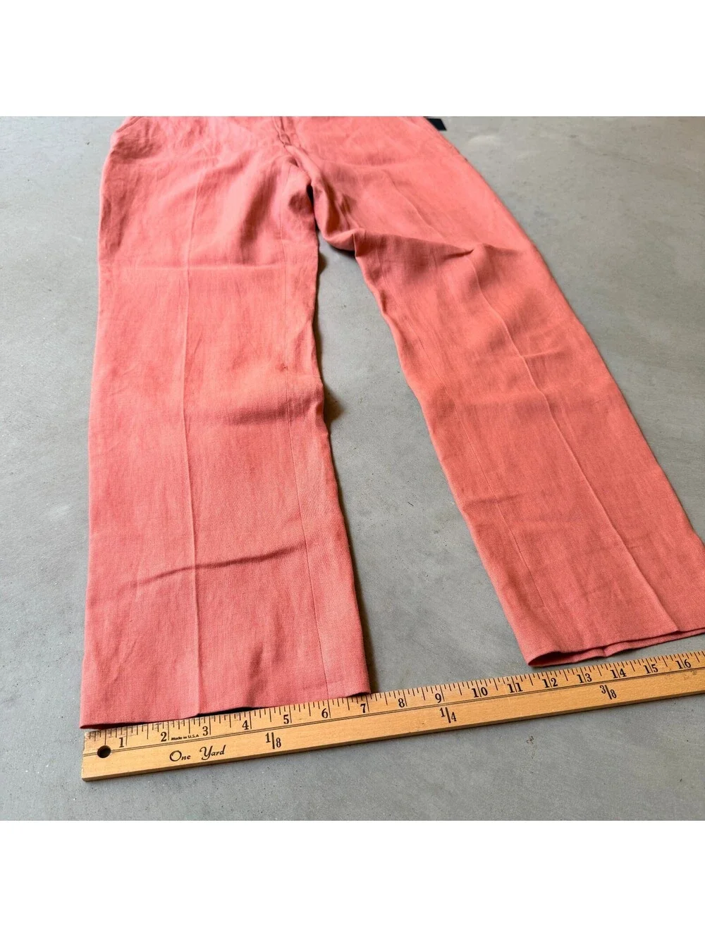 Tommy Hilfiger Linen Pants 32Wx30L Salmon Coral NWT Wedding Guest Summer Office